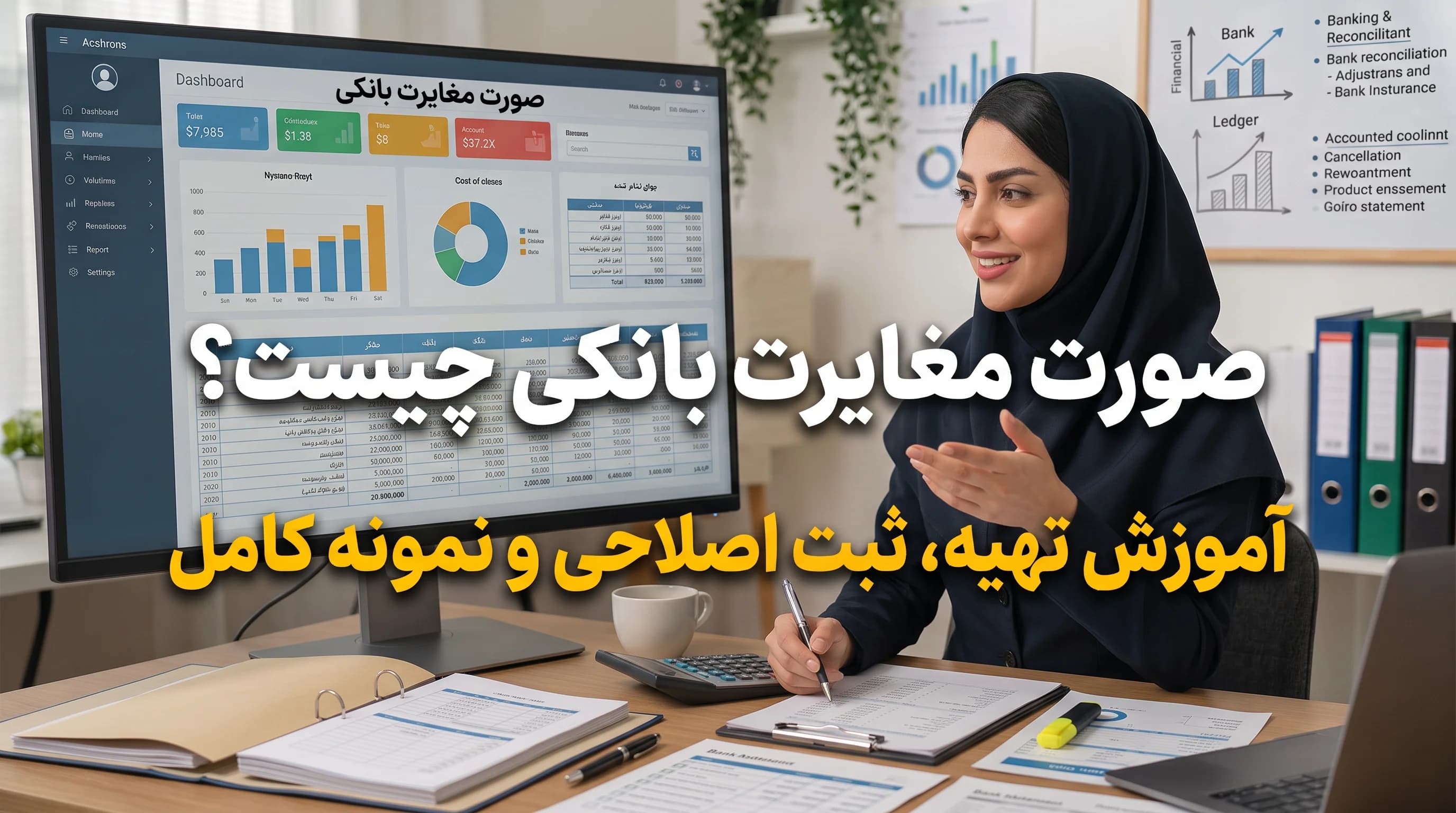 صورت مغایرت بانکی چیست؟ آموزش تهیه، ثبت اصلاحی و نمونه کامل
