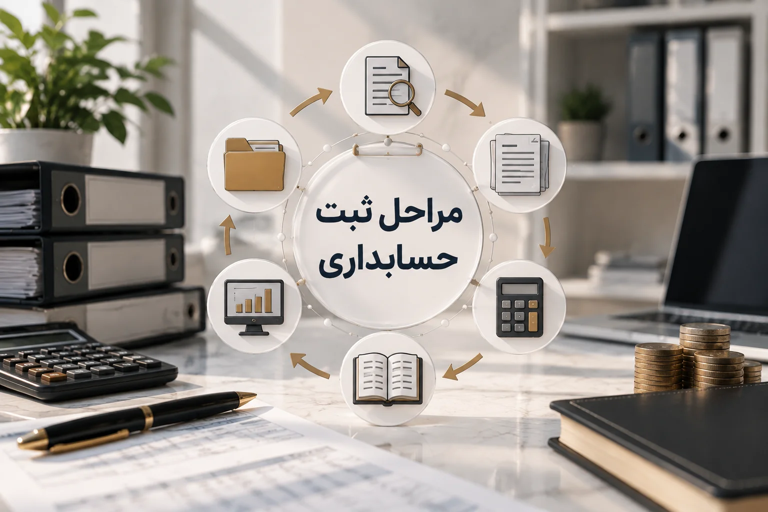 مراحل ثبت در حسابداری